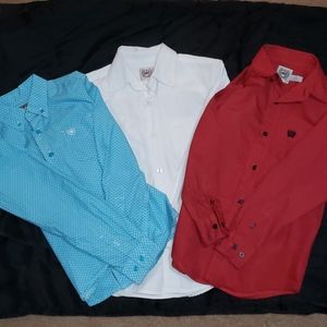 3 Cinch boy dress shirts